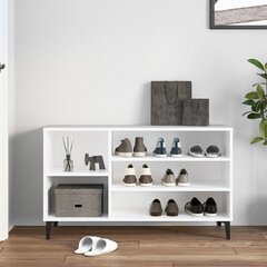 Spintelė batams, Apdirbta mediena, 102x36x60cm, balta kaina ir informacija | Batų spintelės, lentynos ir suolai | pigu.lt
