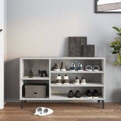 Spintelė batams, Apdirbta mediena, 102x36x60cm, betono pilka цена и информация | Полки для обуви, банкетки | pigu.lt