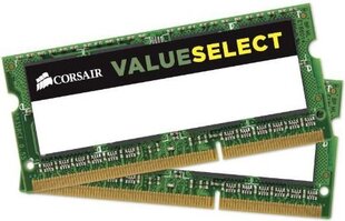 Corsair DDR3L SODIMM 8GB 1333MHz CL9 (CMSO8GX3M1C1333C9) цена и информация | Оперативная память (RAM) | pigu.lt