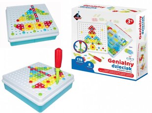 Мозаика с отверткой 180 штук цена и информация | Развивающие игрушки | pigu.lt