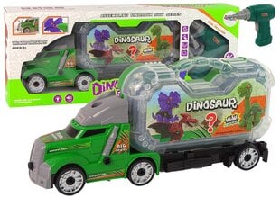 Automobilis sunkvežimis su dinozauru ir atsuktuvu цена и информация | Игрушки для мальчиков | pigu.lt
