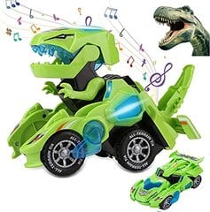 Динозавр-трансформер - зеленый цена и информация | Игрушки для мальчиков | pigu.lt