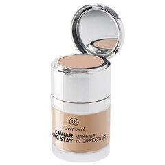 Makiažo pagrindas Dermacol Caviar Long Stay & Make-Up Corrector 3 Nude, 30 ml kaina ir informacija | Makiažo pagrindai, pudros | pigu.lt