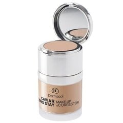 База под макияж Dermacol Caviar Long Stay & Make-Up Corrector 4 Tan, 30 мл цена и информация | Пудры, базы под макияж | pigu.lt