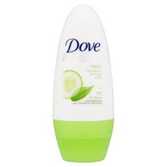 Dove Go Fresh Cucumber & green tean scent Antiperspirant roll-on 50ml цена и информация | Дезодоранты | pigu.lt