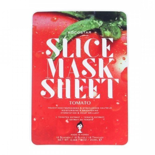 Lakštinė veido kaukė Kocostar Slice Mask Sheet Tomato, 20ml цена и информация | Veido kaukės, paakių kaukės | pigu.lt