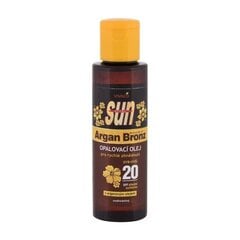 Vivaco Sun Argan Bronz Suntan Oil SPF 20 - Sunscreen for the body 100ml цена и информация | Кремы от загара | pigu.lt