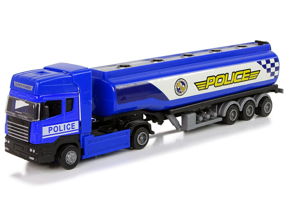 Policijos automobilis su cisterna, 30 cm kaina ir informacija | Žaislai berniukams | pigu.lt