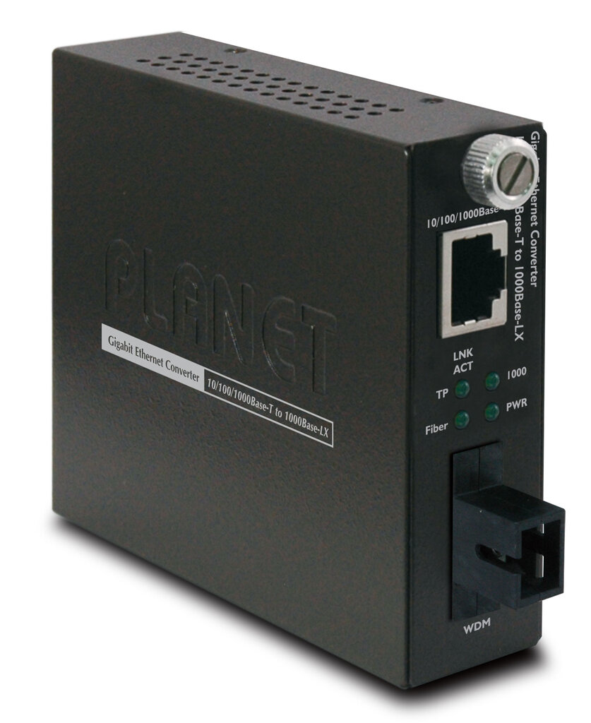 PLANET GST-806A15 network media converter 2000 Mbit/s 1310 nm Black kaina ir informacija | Komutatoriai (Switch) | pigu.lt