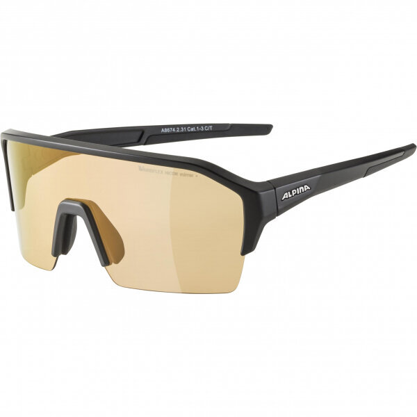 Sportiniai akiniai Alpina Ram HR Q-Lite V, juodi kaina ir informacija | Sportiniai akiniai | pigu.lt