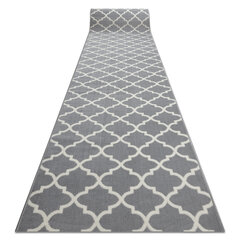 Rugsx ковровая дорожка Bcf Morad Trelis, чёрная / белая, 90 см цена и информация | Ковры | pigu.lt