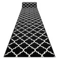 Rugsx ковровая дорожка Bcf Morad Trelis, чёрная / белая, 70 см