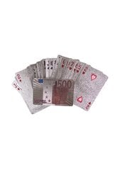 Kortos sidabro spalvos, plastikinės цена и информация | Азартные игры | pigu.lt
