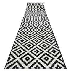 Rugsx ковровая дорожка BCF Morad Ruta, чёрная / белая, 60 см цена и информация | Ковры | pigu.lt