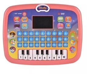Многофункциональный музыкальный обучающий сенсорный планшет, розовый цена и информация | Развивающие игрушки | pigu.lt