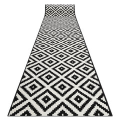 Rugsx ковровая дорожка BCF Morad Ruta, чёрная / белая, 60 см цена и информация | Ковры | pigu.lt