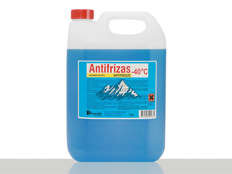 Antifrizas mėlynas – 40°C 5kg цена и информация | Langų ir aušinimo skysčiai | pigu.lt