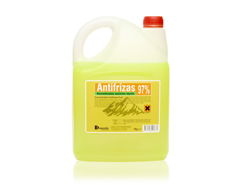 Koncentruotas antifrizas geltonas 97% 5kg цена и информация | Langų ir aušinimo skysčiai | pigu.lt