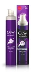 Dieninis veido kremas Olay Anti-Wrinkle Firm and Lift 2 in 1 Day Cream, 50ml цена и информация | Кремы для лица | pigu.lt
