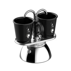 Индукционный набор Bialetti Mini Express - черный 2 ц и чашки цена и информация | Чайники, кофейники | pigu.lt