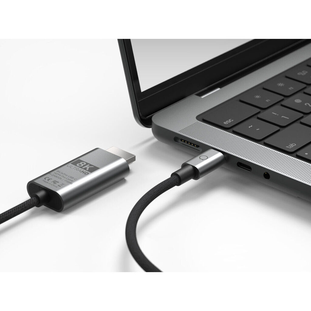 Linq USB-C / HDMI, 2m kaina ir informacija | Kabeliai ir laidai | pigu.lt