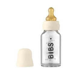 Stiklinis maitinimo buteliukas Bibs, 110 ml, 0+ mėn kaina ir informacija | BIBS Vaikams ir kūdikiams | pigu.lt