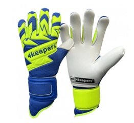 Вратарские перчатки 4keepers Equip Breeze, 10, синий цвет цена и информация | Перчатки вратаря | pigu.lt