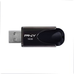 USB-накопитель PNY Attaché 4 USB 2.0 16 ГБ, чёрный цена и информация | USB накопители | pigu.lt