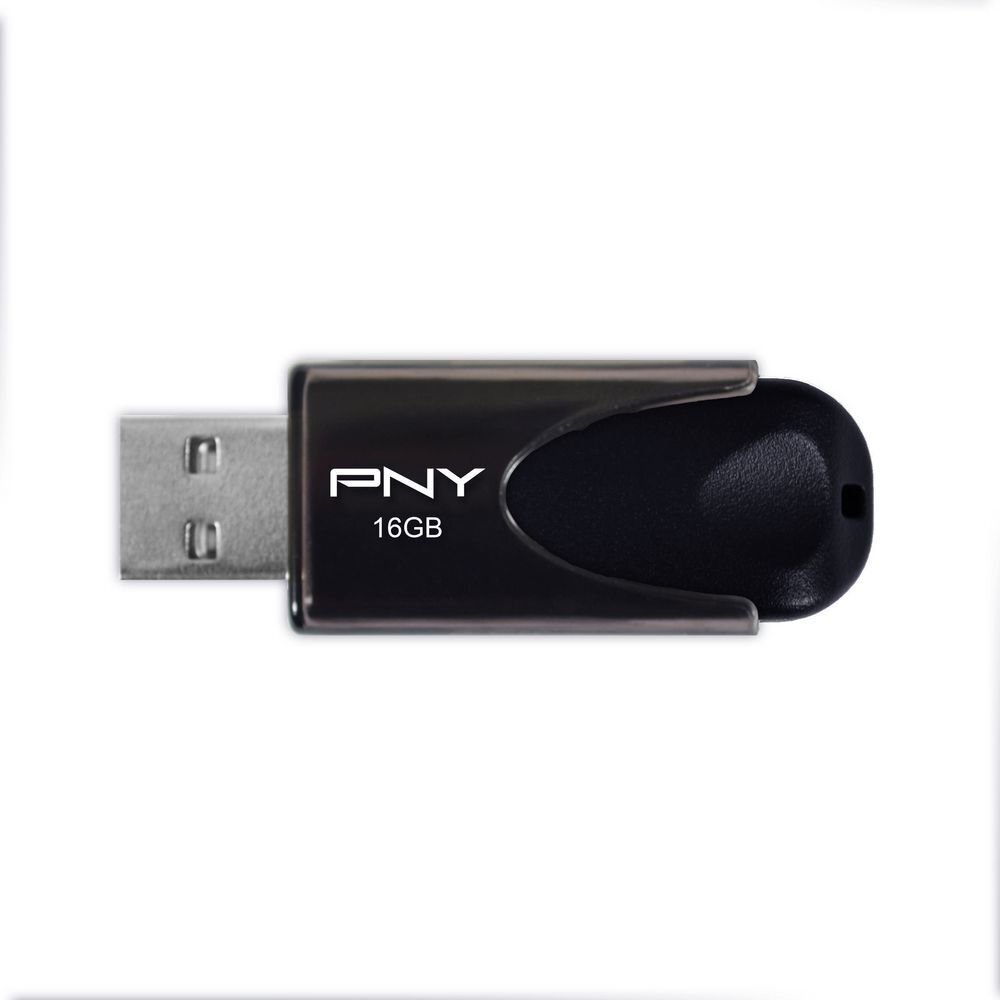 USB laikmena PNY Attaché 4 USB 2.0 16 GB, juoda kaina ir informacija | USB laikmenos | pigu.lt