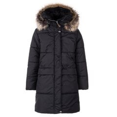 Детское пальто Lenne 250g Doree 22365 B*042, черное, 4741593208379 цена и информация | Куртки, пальто для девочек | pigu.lt