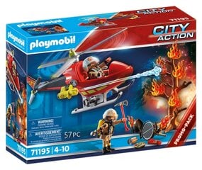 71195 PLAYMOBIL® City Action, Пожарный вертолет цена и информация | Конструкторы и кубики | pigu.lt