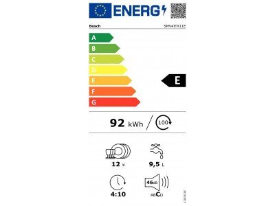 Bosch SMV4ITX11E цена и информация | Indaplovės | pigu.lt