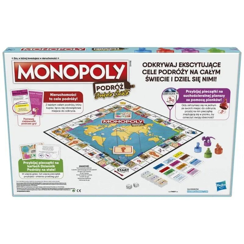 Žaidimas Monopoly. Kelionė aplink pasaulį, ENG kaina ir informacija | Stalo žaidimai, galvosūkiai | pigu.lt