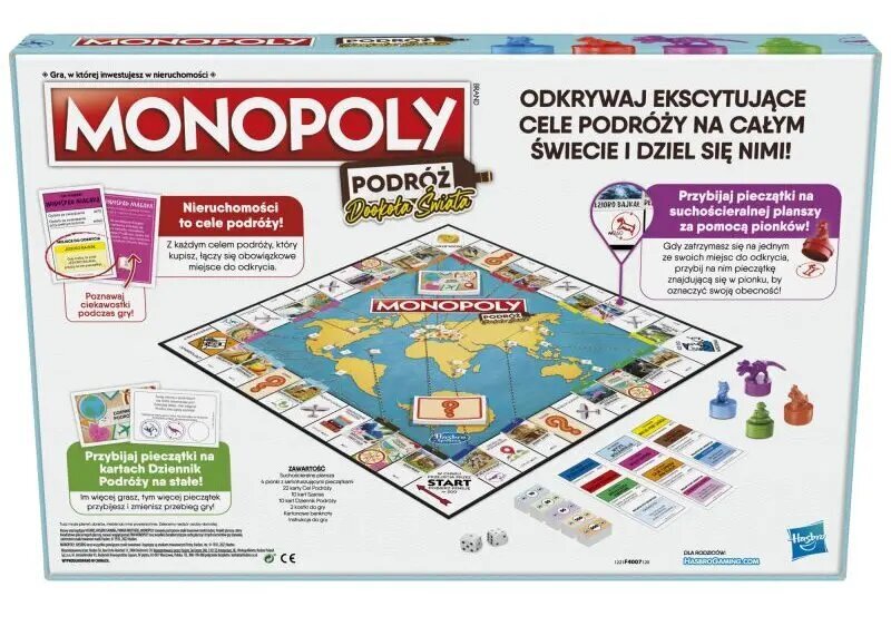 Žaidimas Monopoly. Kelionė aplink pasaulį, ENG kaina ir informacija | Stalo žaidimai, galvosūkiai | pigu.lt