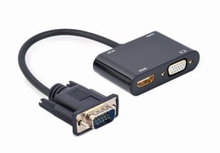 Cablexpert A-VGA-HDMI-02 цена и информация | Адаптеры, USB-разветвители | pigu.lt