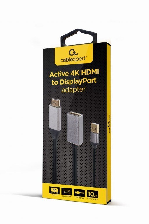 Adapteris Gembird A-HDMIM-DPF-02, DisplayPort – HDMI kaina ir informacija | Adapteriai, USB šakotuvai | pigu.lt