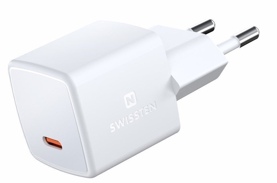 Swissten GaN Mini Travel, USB-C, 3A kaina ir informacija | Krovikliai telefonams | pigu.lt