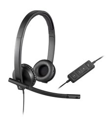 Logitech H570e Black цена и информация | Теплая повязка на уши, черная | pigu.lt