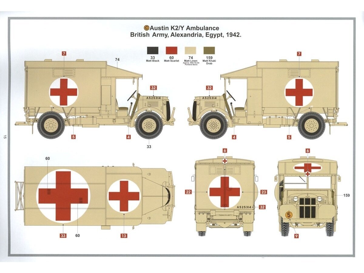 Konstruktorius Airfix - British Army Austin K2/Y Ambulance, 1/35, A1375 kaina ir informacija | Konstruktoriai ir kaladėlės | pigu.lt