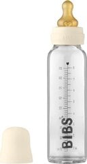 Стеклянная бутылочка для кормления BIBS 225 мл (цвет слоновой кости) 0+ месяцев цена и информация | Бутылочки и аксессуары | pigu.lt