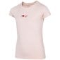 Marškinėliai mergaitėms 4F HJZ22 JTSD005, rožiniai kaina ir informacija | Marškinėliai mergaitėms | pigu.lt