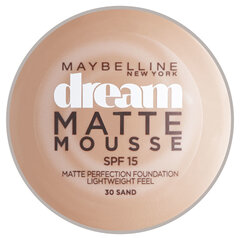 Makiažo pagrindas Maybelline Dream Matte Mousse SPF15, 18ml цена и информация | Пудры, базы под макияж | pigu.lt