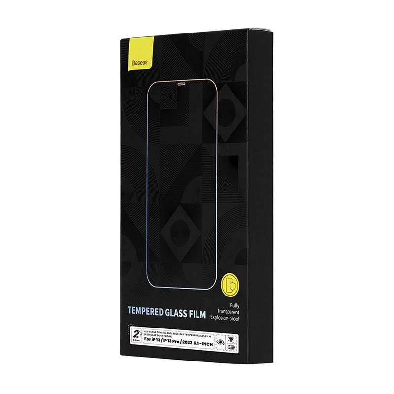Baseus Crystal iPhone 14/13/13 Pro цена и информация | Apsauginės plėvelės telefonams | pigu.lt