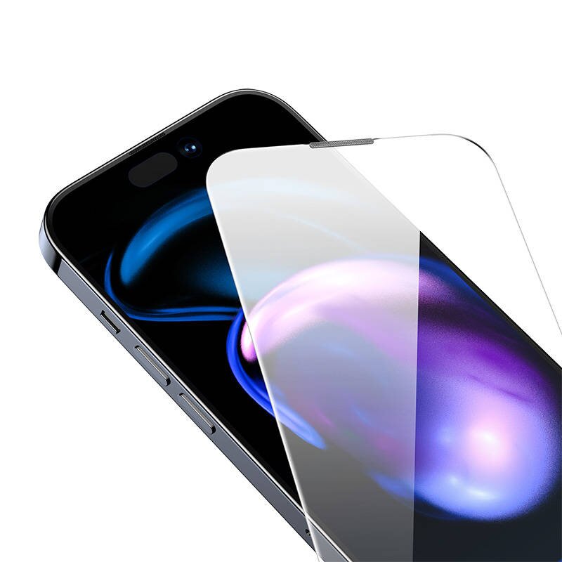 Baseus Crystal iPhone 14 Pro Max kaina ir informacija | Apsauginės plėvelės telefonams | pigu.lt