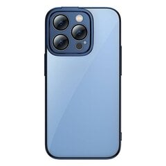 Baseus Glitter Transparent Case and Tempered Glass set for iPhone 14 Pro Max (blue) цена и информация | Чехлы для телефонов | pigu.lt