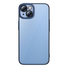 Baseus Glitter Transparent Case and Tempered Glass set for iPhone 14 Plus (blue) цена и информация | Чехлы для телефонов | pigu.lt