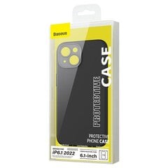 Baseus Liquid Silica Case and Tempered Glass set for iPhone 14 (black) цена и информация | Чехлы для телефонов | pigu.lt