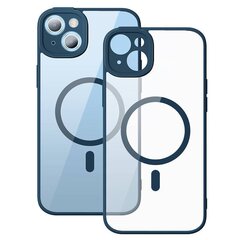 Baseus Frame Transparent Magnetic Case and Tempered Glass set for iPhone 14 (blue) цена и информация | Чехлы для телефонов | pigu.lt