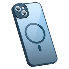 Baseus Frame Transparent Magnetic Case and Tempered Glass set for iPhone 14 (blue) цена и информация | Чехлы для телефонов | pigu.lt