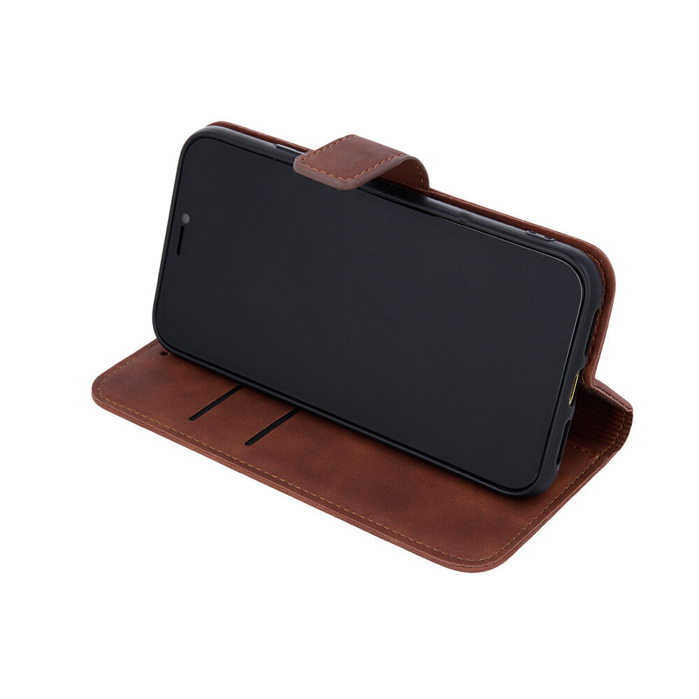 OEM Smart Velvet Xiaomi Redmi 9C brown kaina ir informacija | Telefono dėklai | pigu.lt